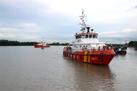 Tàu cứu nạn tham gia tìm kiếm cứu nạn. Ảnh minh họa. (Ảnh: TTXVN phát)