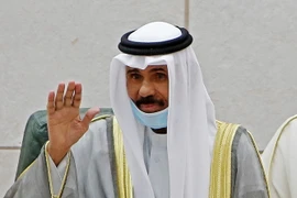 Quốc vương Sheikh Nawaf Al-Ahmad Al-Jaber Al-Sabah dự phiên họp Quốc hội tại Kuwait City ngày 20/10/2020. (Ảnh: AFP/TTXVN)