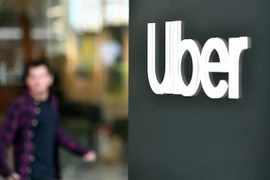 Biểu tượng Uber tại trụ sở ở San Francisco, California, Mỹ. (Ảnh: AFP/TTXVN)