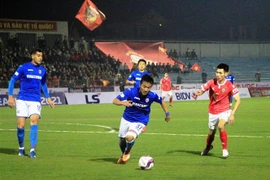 Các trận đấu thuộc V-League 2021 sẽ tạm dừng từ vòng 4. (Ảnh: Phan Quân/TTXVN)