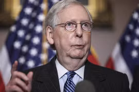 Lãnh đạo đảng Cộng hòa tại Thượng viện Mỹ Mitch McConnell. (Ảnh: THX/TTXVN)