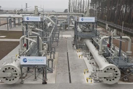 Hệ thống đường ống dẫn khí giai đoạn một của dự án Dòng chảy phương Bắc qua biển Baltic tại Lubmin, miền Đông Bắc Đức. (Ảnh: AFP/TTXVN)