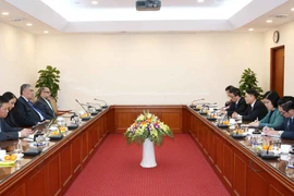 Quang cảnh buổi tiếp. (Ảnh: Phương Hoa/TTXVN)