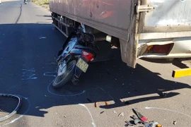 Hiện trường vụ tai nạn. (Ảnh: Đậu Tất Thành/TTXVN)