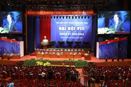 Đồng chí Võ Văn Thưởng, Ủy viên Bộ Chính trị, Bí thư Trung ương Đảng, Trưởng Ban Tuyên giáo Trung ương thông tin chuyên đề về một số vấn đề định hướng phát triển Việt Nam đến năm 2030, tầm nhìn 2045. (Ảnh: Văn Điệp/TTXVN)