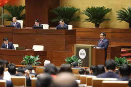 Thủ tướng Chính phủ Phạm Minh Chính phát biểu tại phiên khai mạc Kỳ họp thứ 4, Quốc hội khóa 15. (Ảnh: TTXVN)