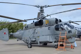 Một chiếc Ka-27M được trưng bày ở sự kiện ARMY-2017. (Nguồn: navyrecognition.com)