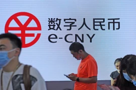 Đồng e-CNY được quảng bá tại một hội chợ ở Đại Liên, tỉnh Liêu Ninh (Trung Quốc). (Nguồn: global.chinadaily.com.cn)