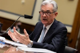 Chủ tịch Fed Jerome Powell phát biểu tại Washington, D.C. (Mỹ), ngày 22/6/2021. (Ảnh: THX/TTXVN)