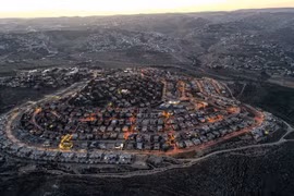 Khu định cư Tekoa của Israel tại khu Bờ Tây. (Ảnh: AFP/TTXVN)