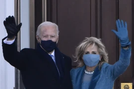 Tổng thống Mỹ Joe Biden cùng phu nhân Jill Biden. (Ảnh: AFP/TTXVN)