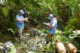 Nhân viên phái bộ Liên hợp quốc tại Colombia. (Ảnh: LHQ)