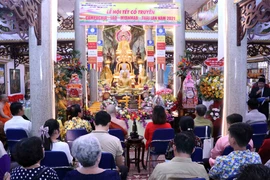 Quang cảnh buổi lễ. (Ảnh: Xuân Khu/TTXVN)