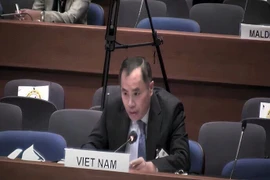 Đại sứ Việt Nam tại Thái Lan phát biểu tại hội nghị. (Ảnh: TTXVN)