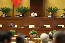 Các Đại biểu Quốc hội dự Kỳ họp thứ 11. (Ảnh: TTXVN)