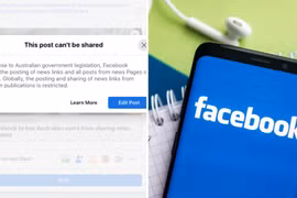 Facebook ra lệnh cấm chia sẻ tin tức tại Australia. (Ảnh: Yahoo)