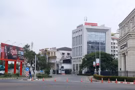Thủ đô Vientiane bị phong tỏa do dịch bệnh. (Ảnh: Phạm Kiên/TTXVN)