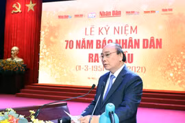 Báo Nhân Dân nhân kỷ niệm 70 năm Ngày ra số đầu tiên