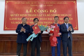 Lễ công bố thành lập Văn phòng Đoàn Đại biểu QH và HĐND thành phố Đà Nẵng. (Ảnh: Quốc Dũng/TTXVN)