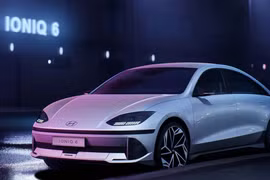 Mẫu xe sedan IONIQ 6 chạy hoàn toàn bằng điện. (Nguồn: Hyundai)