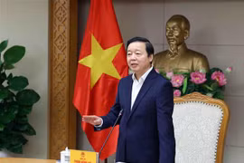 Phó Thủ tướng Trần Hồng Hà phát biểu chỉ đạo. (Ảnh: Phạm Kiên/TTXVN)