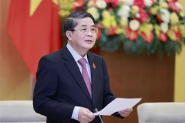 Phó Chủ tịch Quốc hội Nguyễn Đức Hải phát biểu. (Ảnh: Doãn Tấn/TTXVN)
