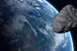 Hình ảnh đồ họa về tiểu hành tinh 2022 AP7. (Ảnh: anews.com/TTXVN)