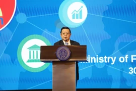 Tổng thư ký ASEAN, Tiến sỹ Kao Kim Hourn có bài phát biểu đặc biệt tại Bộ Ngoại giao Thái Lan chiều 30/3. (Ảnh: Đỗ Sinh/TTXVN)