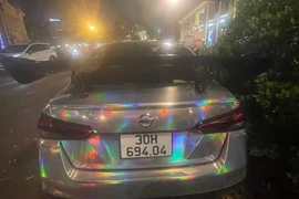 Ôtô của Nguyễn Ngọc Thắng được chế "độ", nâng cấp. (Ảnh: TTXVN phát)