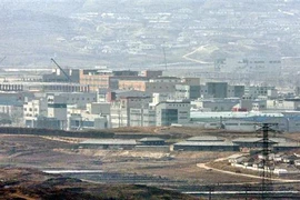 Quang cảnh khu công nghiệp chung liên Triều Kaesong tại thị trấn Kaesong, Triều Tiên. (Ảnh: AFP/TTXVN)