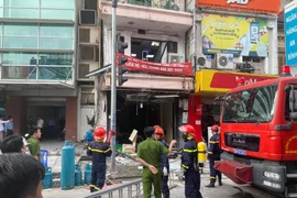 Hiện trường vụ việc. (Ảnh: Sơn Bách/Vietnam+) 