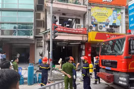 Hiện trường vụ việc. (Ảnh: Sơn Bách/Vietnam+) 