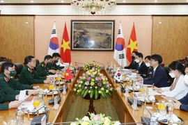 Toàn cảnh buổi đối thoại. (Ảnh: Trọng Đức/TTXVN)