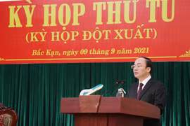 Ông Nguyễn Đăng Bình, tân Chủ tịch UBND tỉnh Bắc Kạn. (Ảnh: Vũ Hoàng Giang/TTXVN)