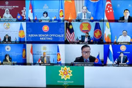 Hội nghị Quan chức cấp cao ASEAN (SOM ASEAN) vào tháng 1/2021. (Ảnh: TTXVN phát)