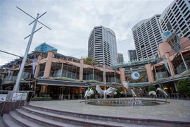 Cảnh vắng vẻ tại Sydney, Australia ngày 28/7/2021, trong thời gian phong tỏa phòng dịch COVID-19. (Ảnh: THX/TTXVN)