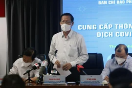 Ông Phan Văn Mãi, Chủ tịch UBND Thành phố Hồ Chí Minh, Trưởng Ban chỉ đạo phòng, chống dịch COVID-19 Thành phố, (Ảnh: Thành Chung/TTXVN)