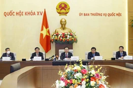 Chủ tịch Quốc hội Vương Đình Huệ phát biểu. (Ảnh: Doãn Tấn/TTXVN)