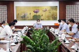 Quang cảnh buổi làm việc. (Ảnh: TTXVN phát)