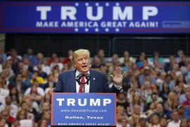 Ứng cử viên của Đảng Cộng hòa trong cuộc bầu cử tổng thống Mỹ năm 2016 Donald Trump. (Ảnh: AFP/TTXVN)