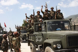 Quân đội chính phủ Syria. (Nguồn: almasdarnews.com) 