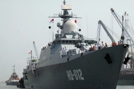 Tàu khu trục lớp Gepard Lý Thái Tổ của Hải quân Việt Nam. (Ảnh: TTXVN)