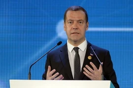 Thủ tướng Nga Dmitry Medvedev. (Ảnh: AFP/TTXVN)