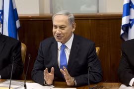 Thủ tướng Israel Benjamin Netanyahu tại một cuộc họp nội các ở Jerusalem ngày 20/9. (Ảnh: Reuters/TTXVN)