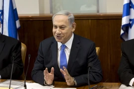 Thủ tướng Israel Benjamin Netanyahu tại một cuộc họp nội các ở Jerusalem ngày 20/9. (Ảnh: Reuters/TTXVN)