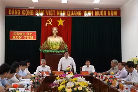 Toàn cảnh buổi làm việc. (Ảnh: Cao Nguyên/TTXVN)