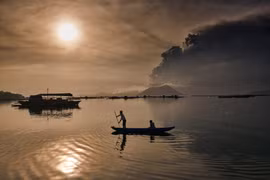 Núi lửa Taal, tỉnh Batangas trên đảo Luzon của Philippines. (Nguồn: Nytimes)