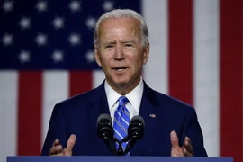 Ứng viên tranh cử Tổng thống Mỹ của đảng Dân chủ Joe Biden phát biểu tại một sự kiện ở Wilmington, bang Delaware ngày 14/7/2020. (Ảnh: AFP/TTXVN)