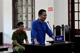 Bị cáo Đồng Văn Tuýnh tại phiên tòa. (Ảnh: Thanh Hải/TTXVN)