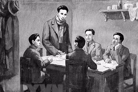 Từ ngày 6/1-7/2/1930, Hội nghị hợp nhất các tổ chức cộng sản thành lập Đảng Cộng sản Việt Nam được tổ chức tại Hong Kong (Trung Quốc) dưới sự chủ trì của đồng chí Nguyễn Ái Quốc thay mặt cho Quốc tế Cộng sản. (Ảnh: Tranh tư liệu/TTXVN)